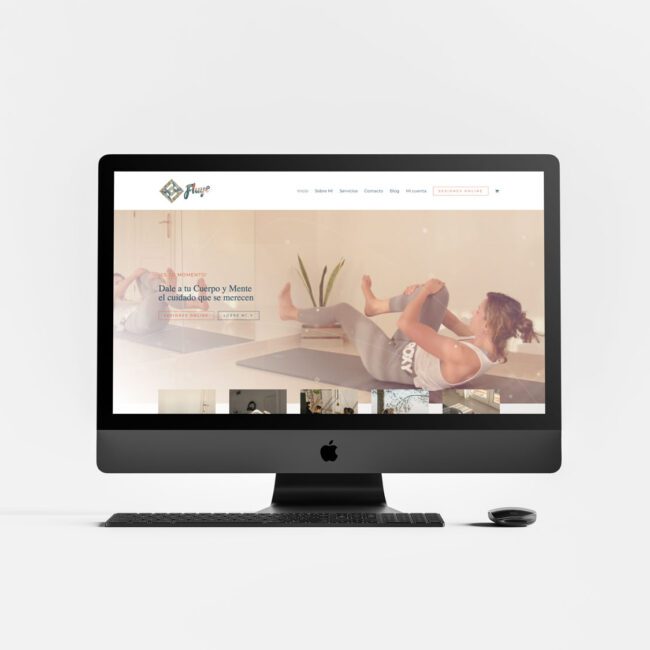 Diseño y desarrollo de página web fluyepilates.com