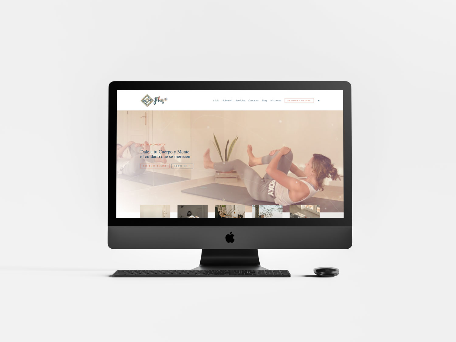 Diseño y desarrollo de página web fluyepilates.com